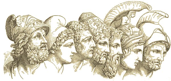 Menelaus. Paris. Diomedes. Ulysses. Nestor. Achilles. Agamemnon.
